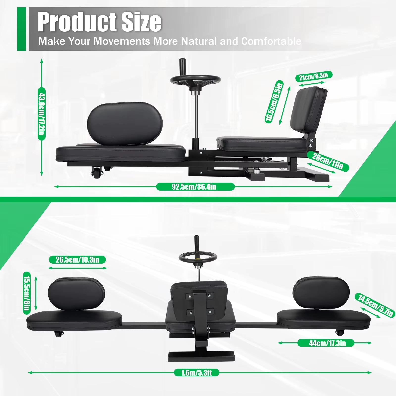 Leg Stretcher Fitness Training Equipment Sports Flexibility Stretching Machine 3 Bar 100KG for Ballet Yoga Home Gym Exercise